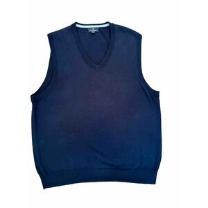 Brooks Brothers Navy V-Neck Sweater Vest